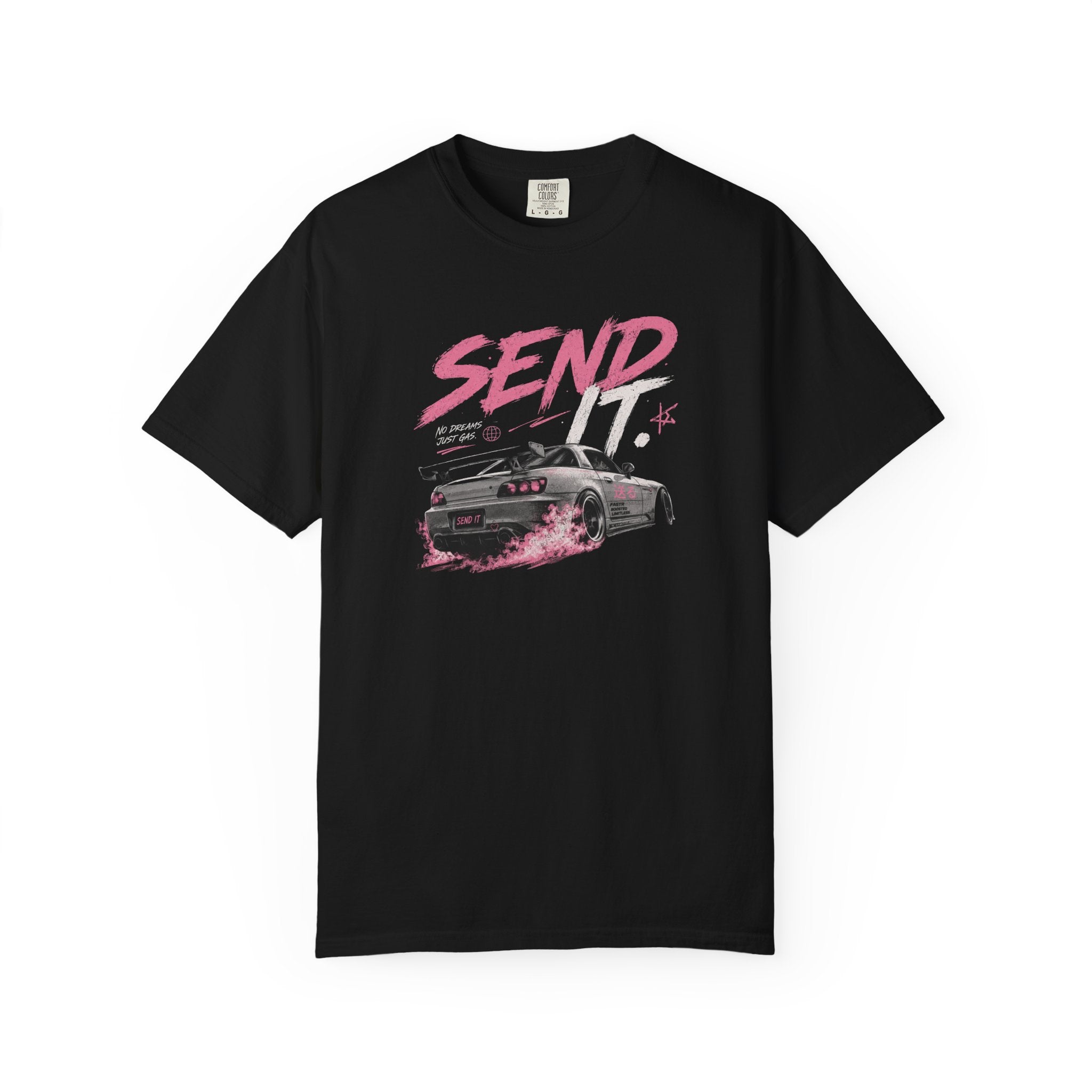 "Send It " Cute Pink Boxy Tee