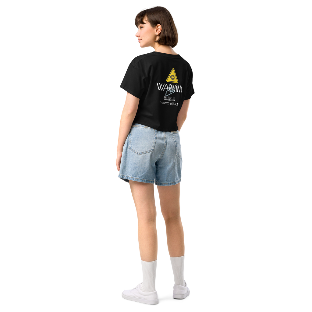 The Warning Label Crop Tee | Women’s Car Streetwear