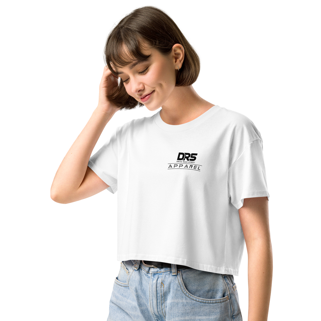 Still Blowing On Your Car? | Women's White Graphic Crop Top