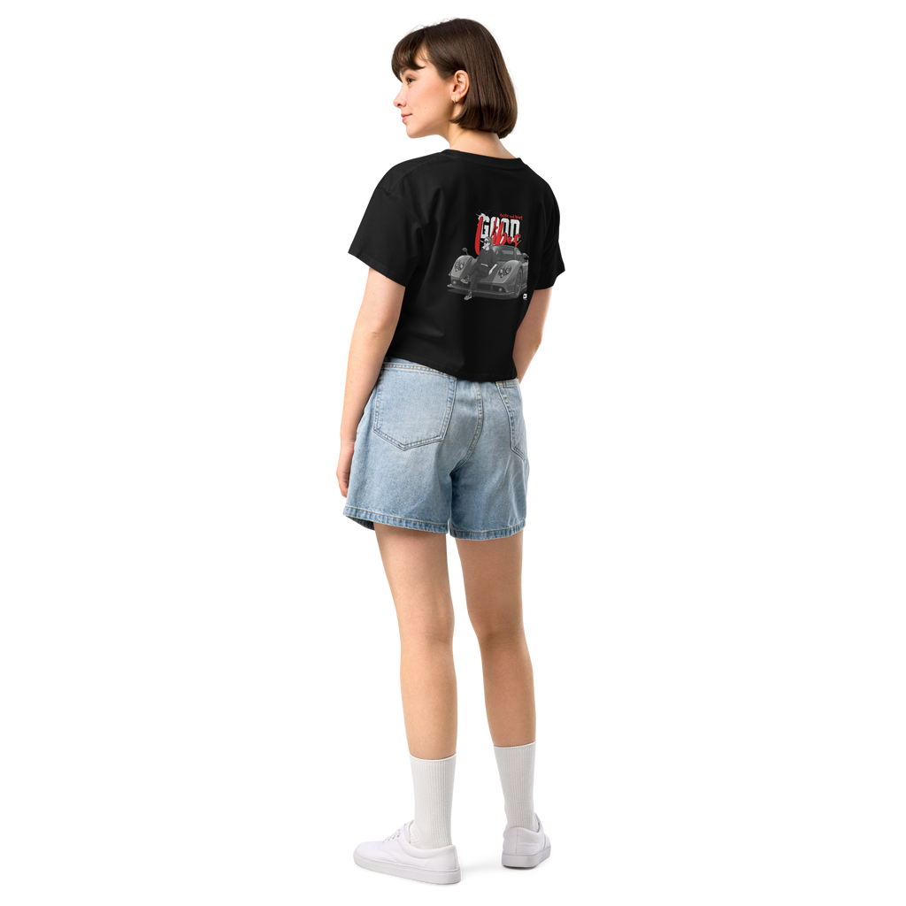 Good Vibes Hustle and Heart | Women's Pagani Zonda Graphic Crop Top