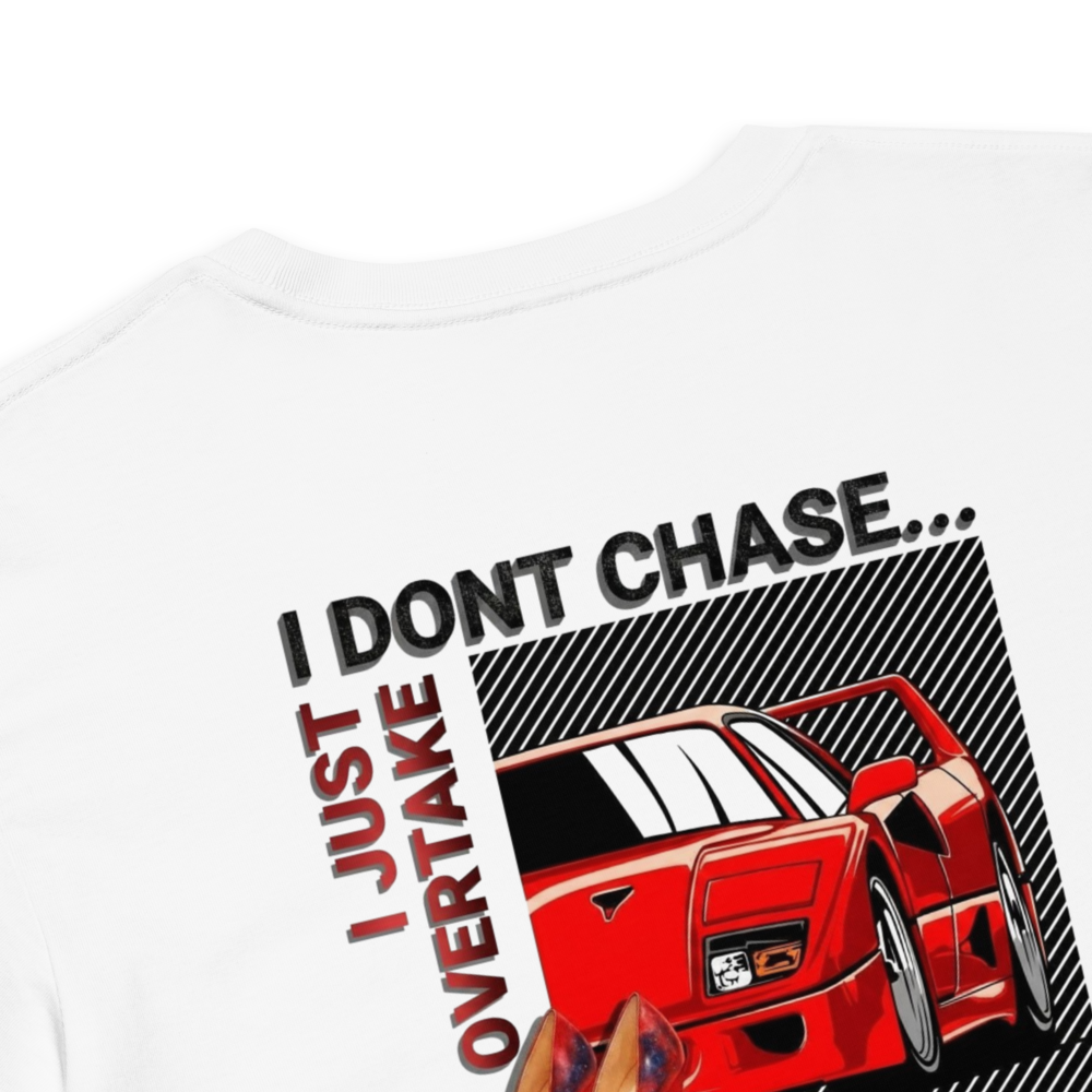 “I Don't Chase; I Just Overtake" Anime Graphic Crop Top
