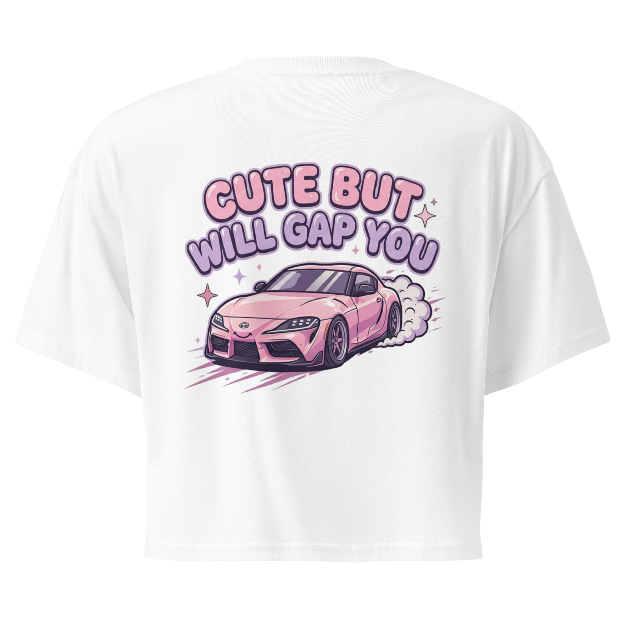 Cute But Will Gap You | Women's JDM Graphic Crop Top