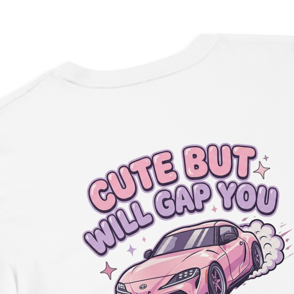 Cute But Will Gap You | Women's JDM Graphic Crop Top
