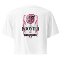 Boosted By Sweetness — White Turbo Crop Top