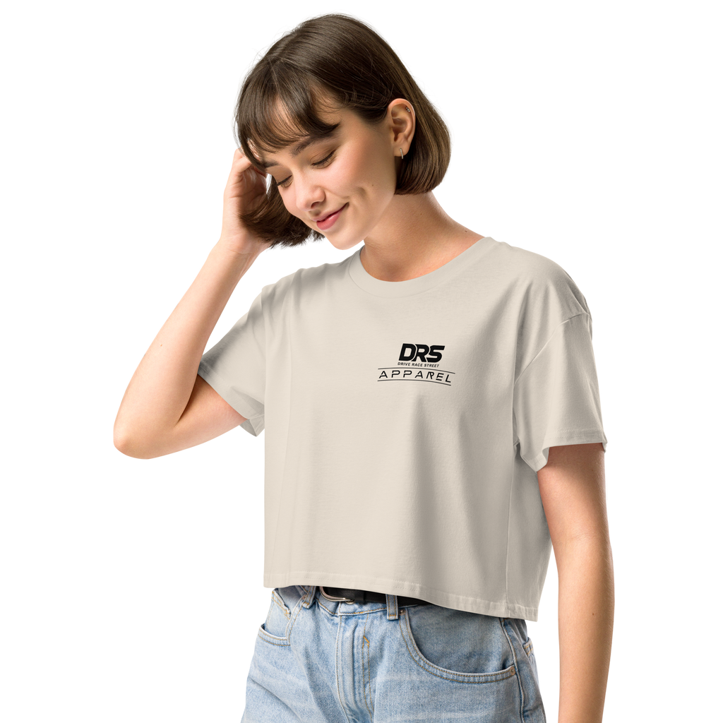 Women's Crop Tee — "Sorry Officer, I'm Just a Girl (with a 3-inch Straight Pipe)