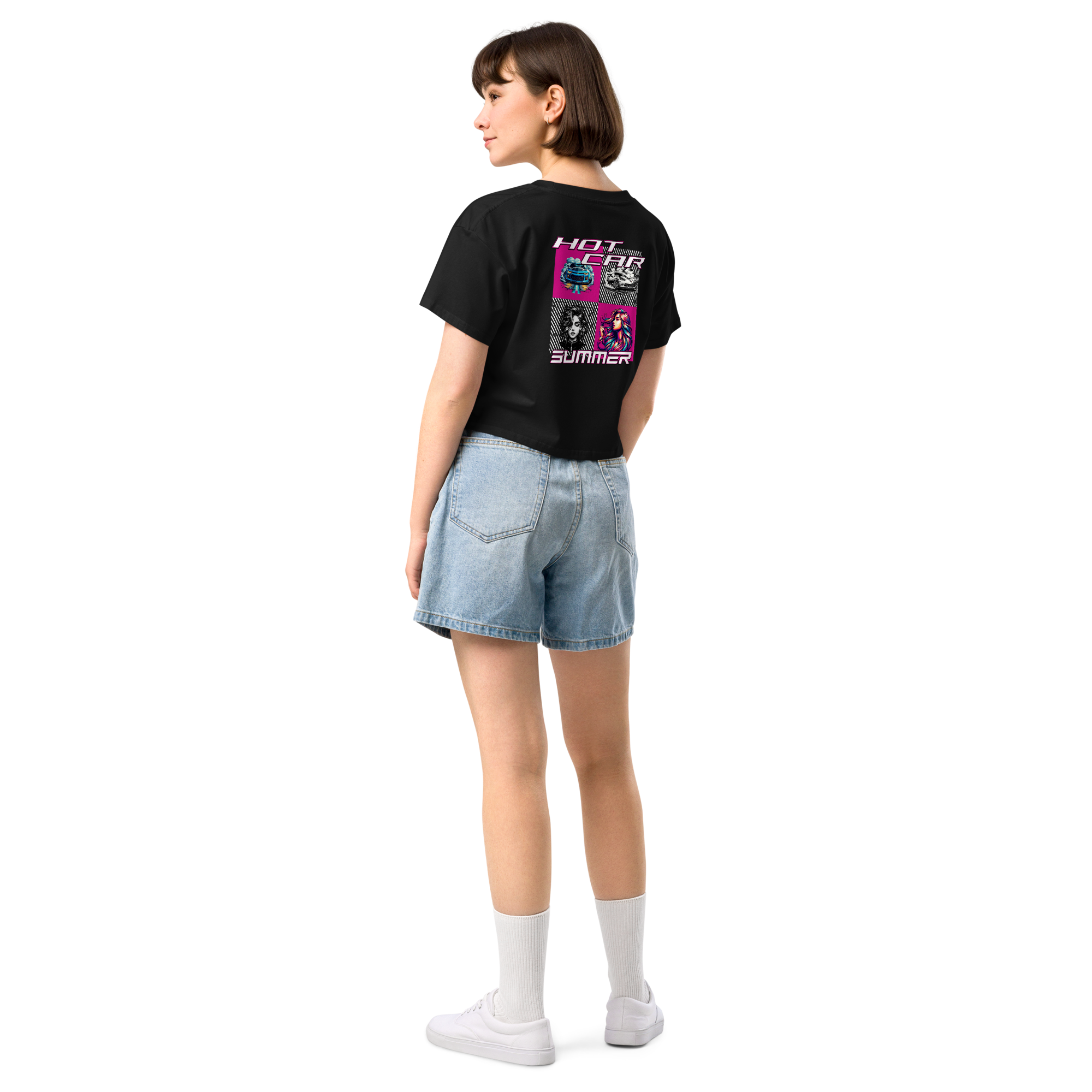 Hot Car Summer Cropped Tee