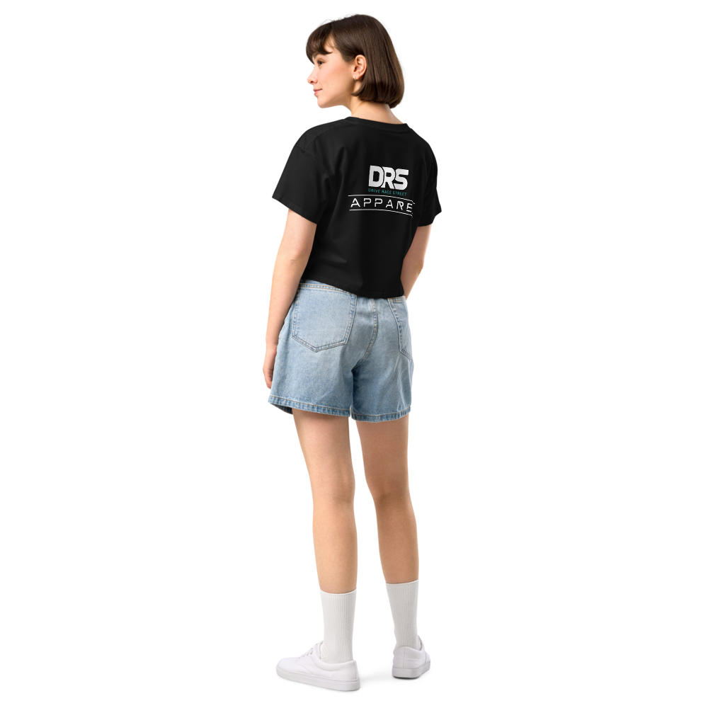 DRS Apparel Women's Crop Tee — Minimal Logo Streetwear Top