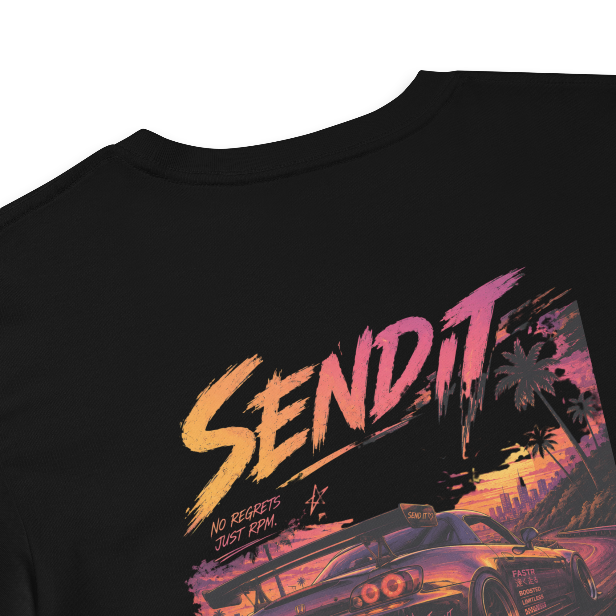 SEND IT Cropped Tee | Women’s JDM Streetwear & Car Apparel