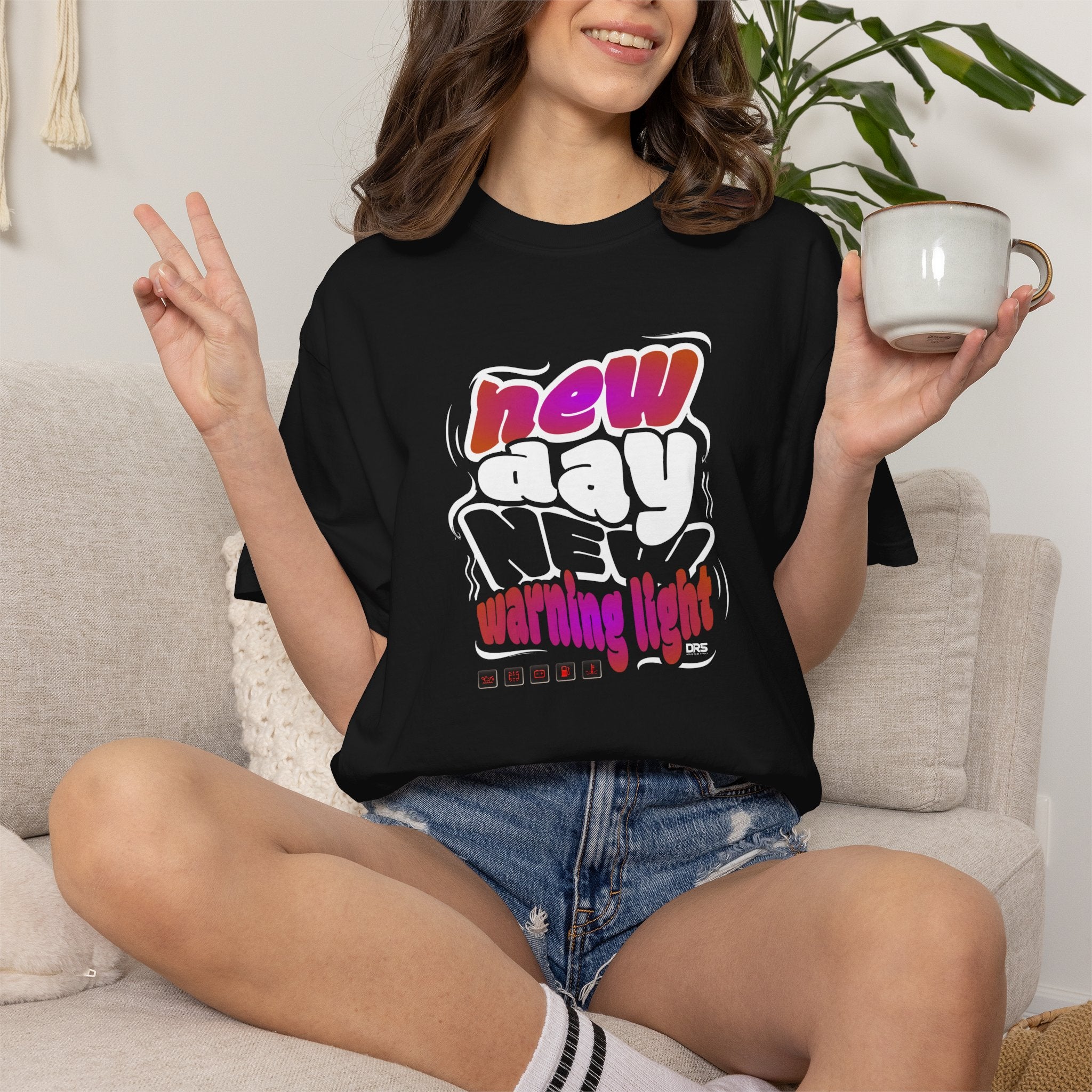 New Warning Light - Funny Boxy Tee