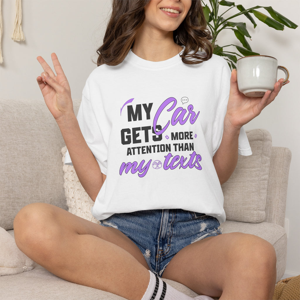 My Car Gets More Attention Boxy Auto Tee