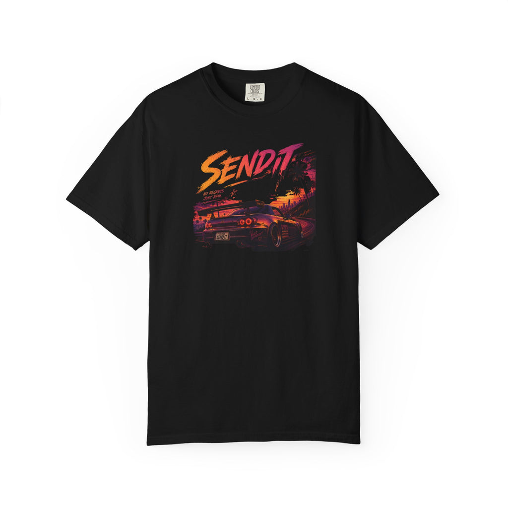 "Send It" Sunset Automotive Boxy Tee