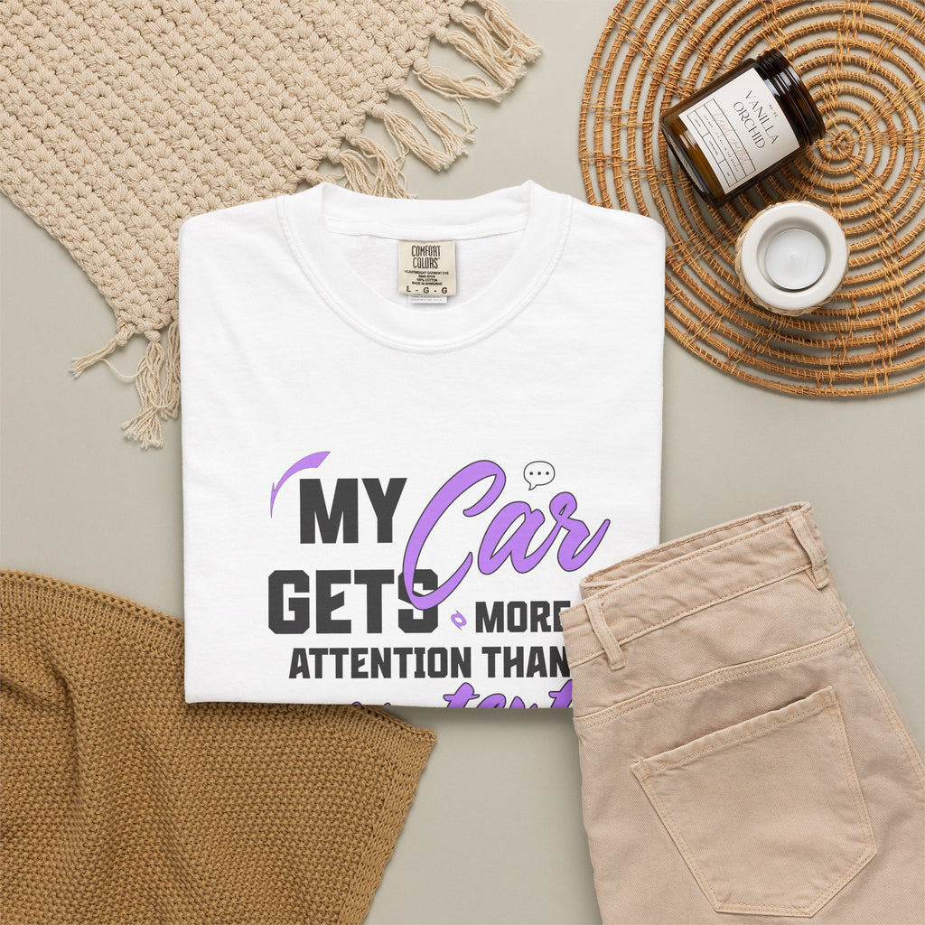 My Car Gets More Attention Boxy Auto Tee