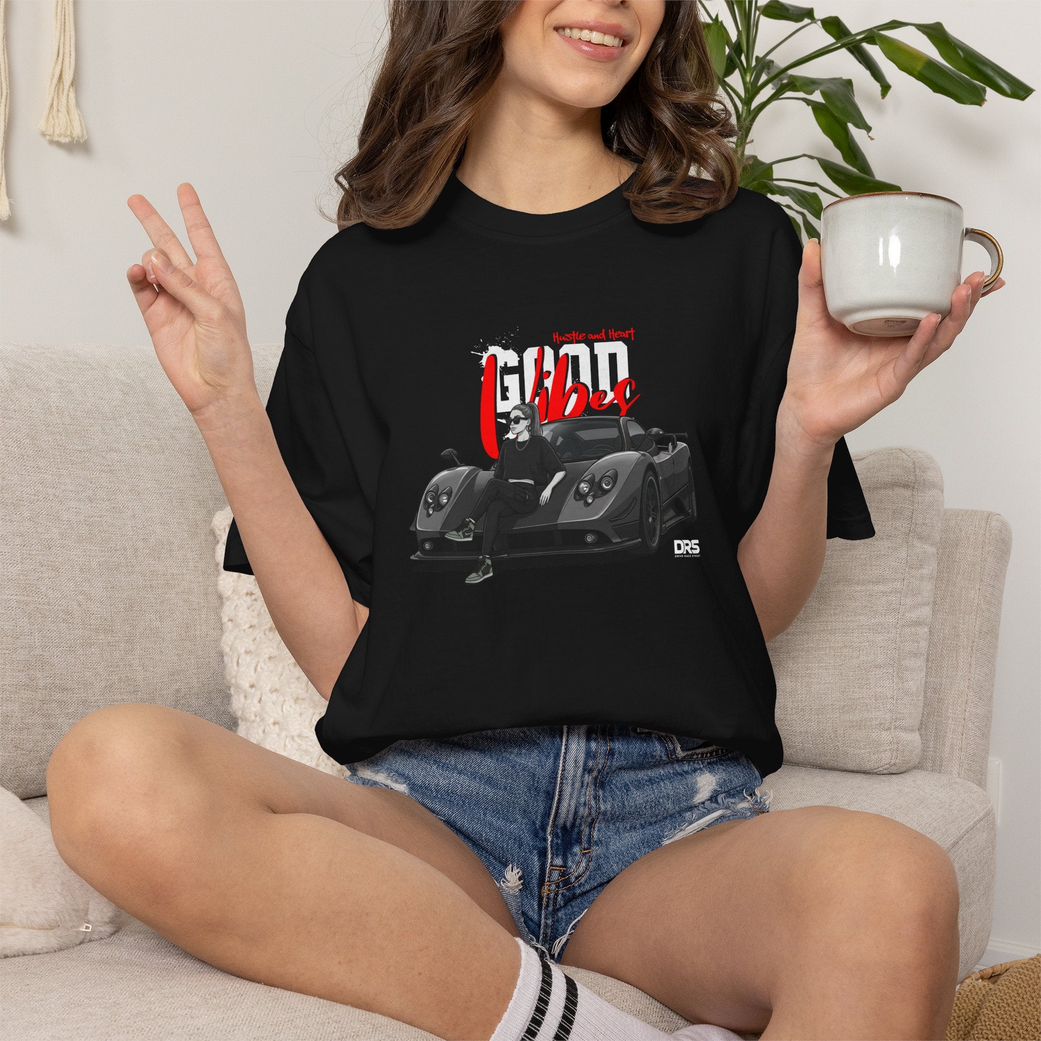 "Good Vibes" Pagani Zonda Boxy Tee
